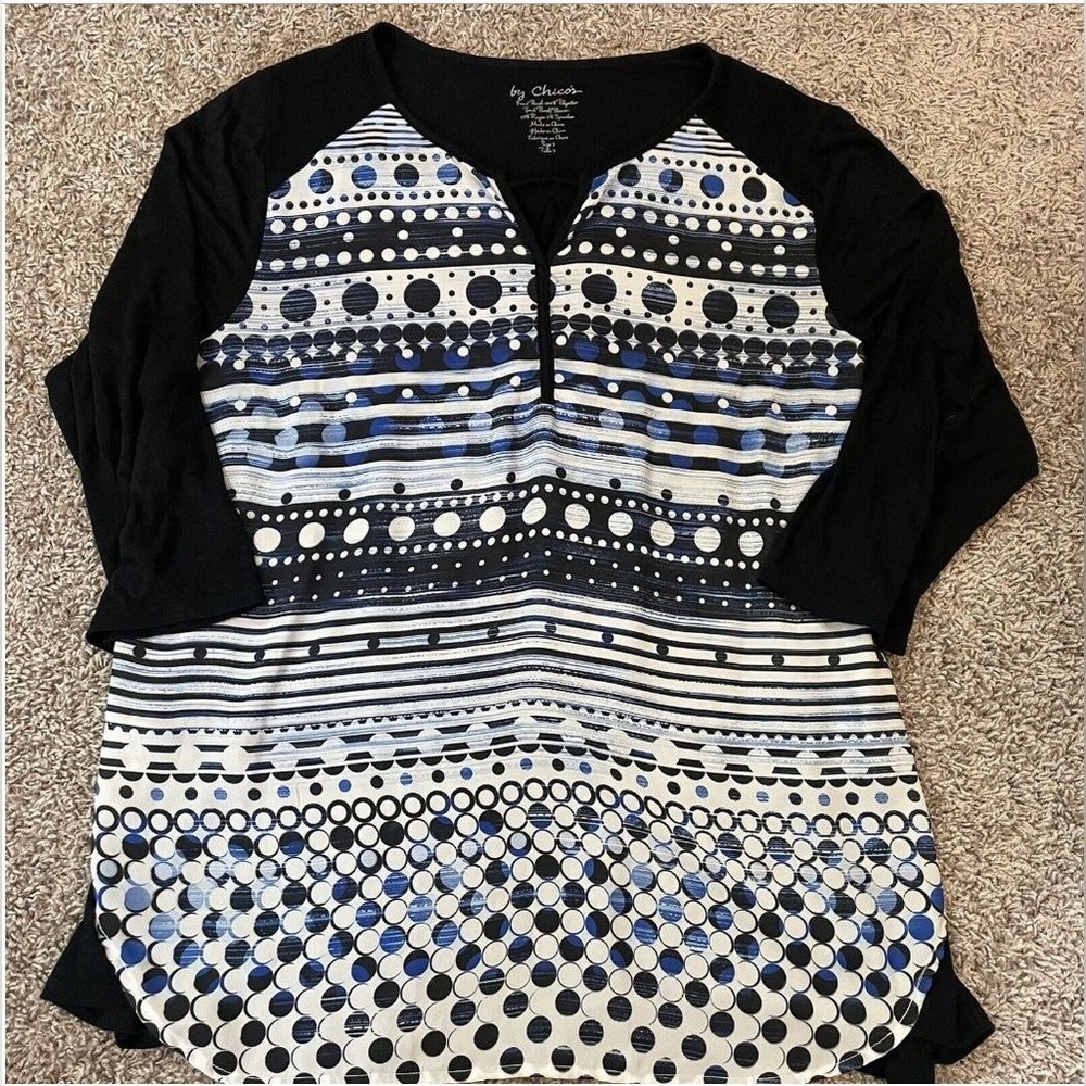 Chico’s 3/4 sleeve tunic top